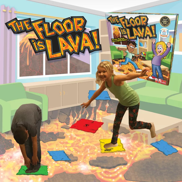 Floor is lava juego lava juego de mesa infantil +5 años marca Goliath