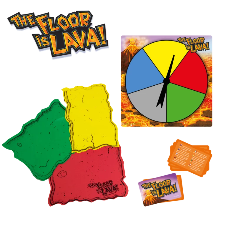 Floor is lava juego lava juego de mesa infantil +5 años marca Goliath