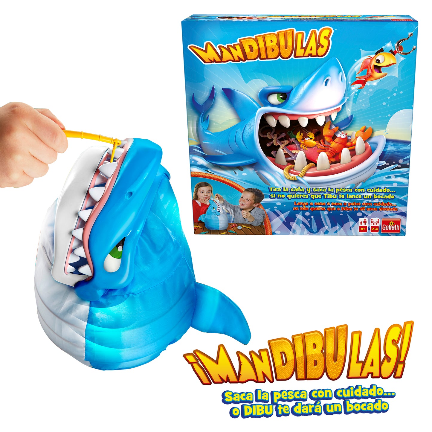 Mandibulas juego de mesa infantil +4 años  marca Goliath