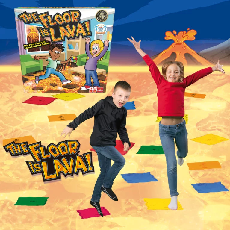 Floor is lava juego lava juego de mesa infantil +5 años marca Goliath