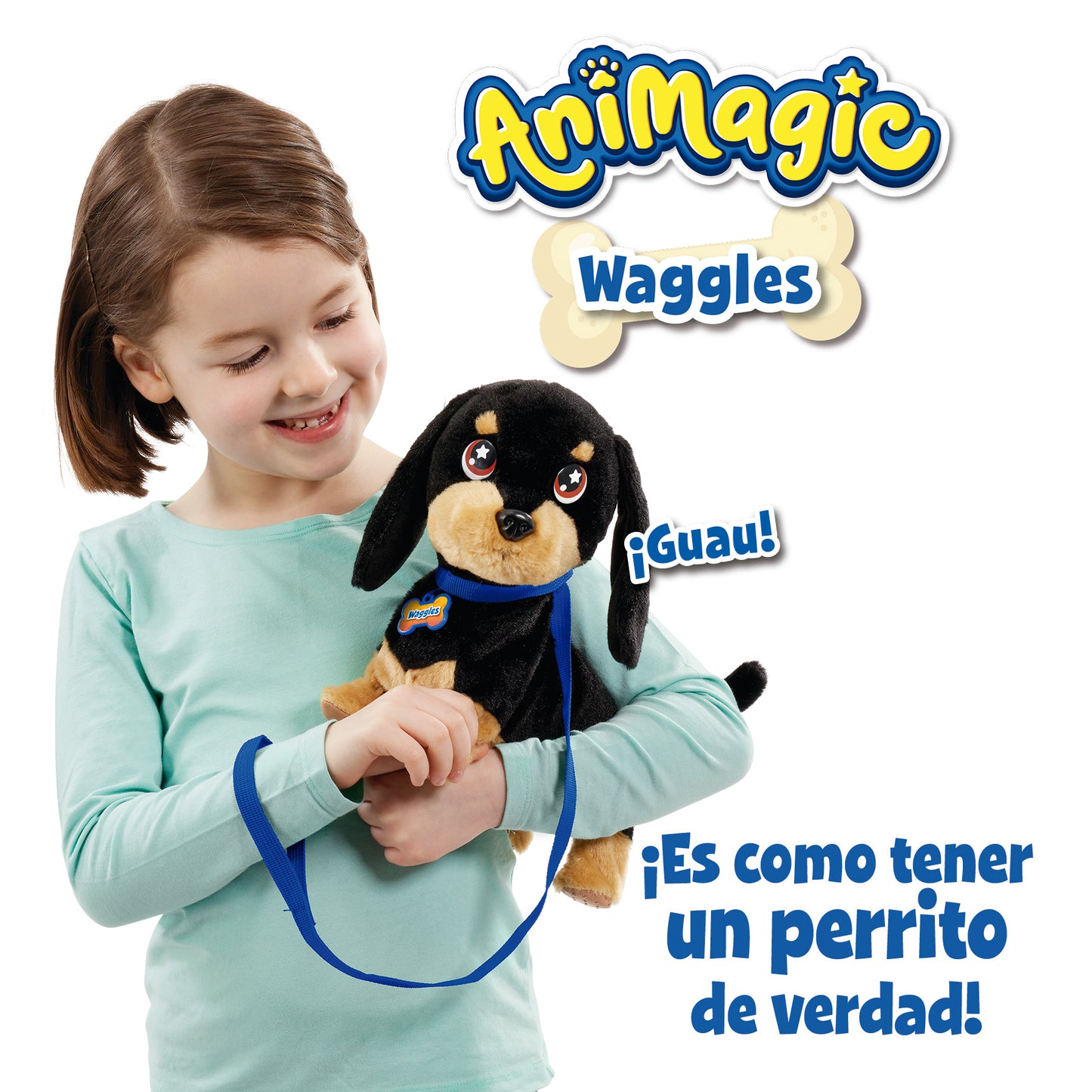 Waggles, Mi Perrito Salchicha juego infantil peluche interactivo +3 años