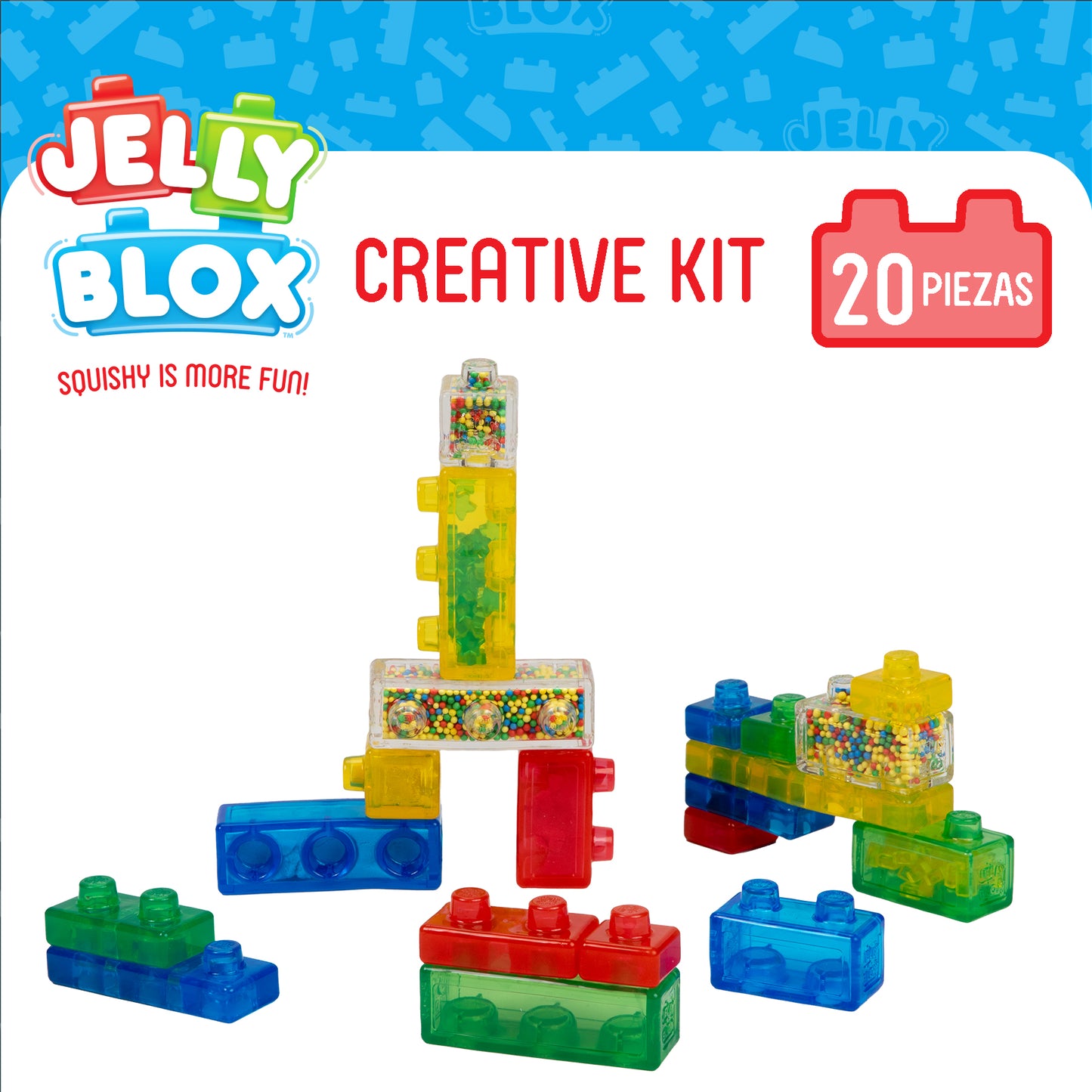 Jelly Blox – Creative KIT juego interactivo contruccion sensorial +2 años marca Goliath