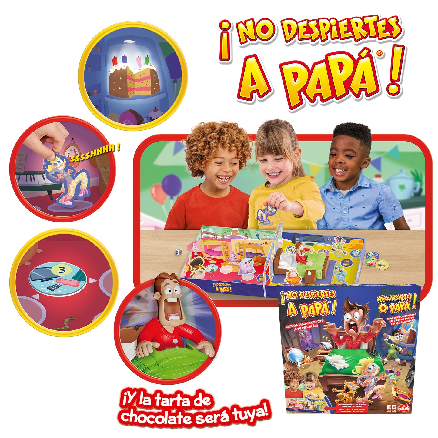 No despiertes a Papá juego de mesa infantil +4 años marca Goliath