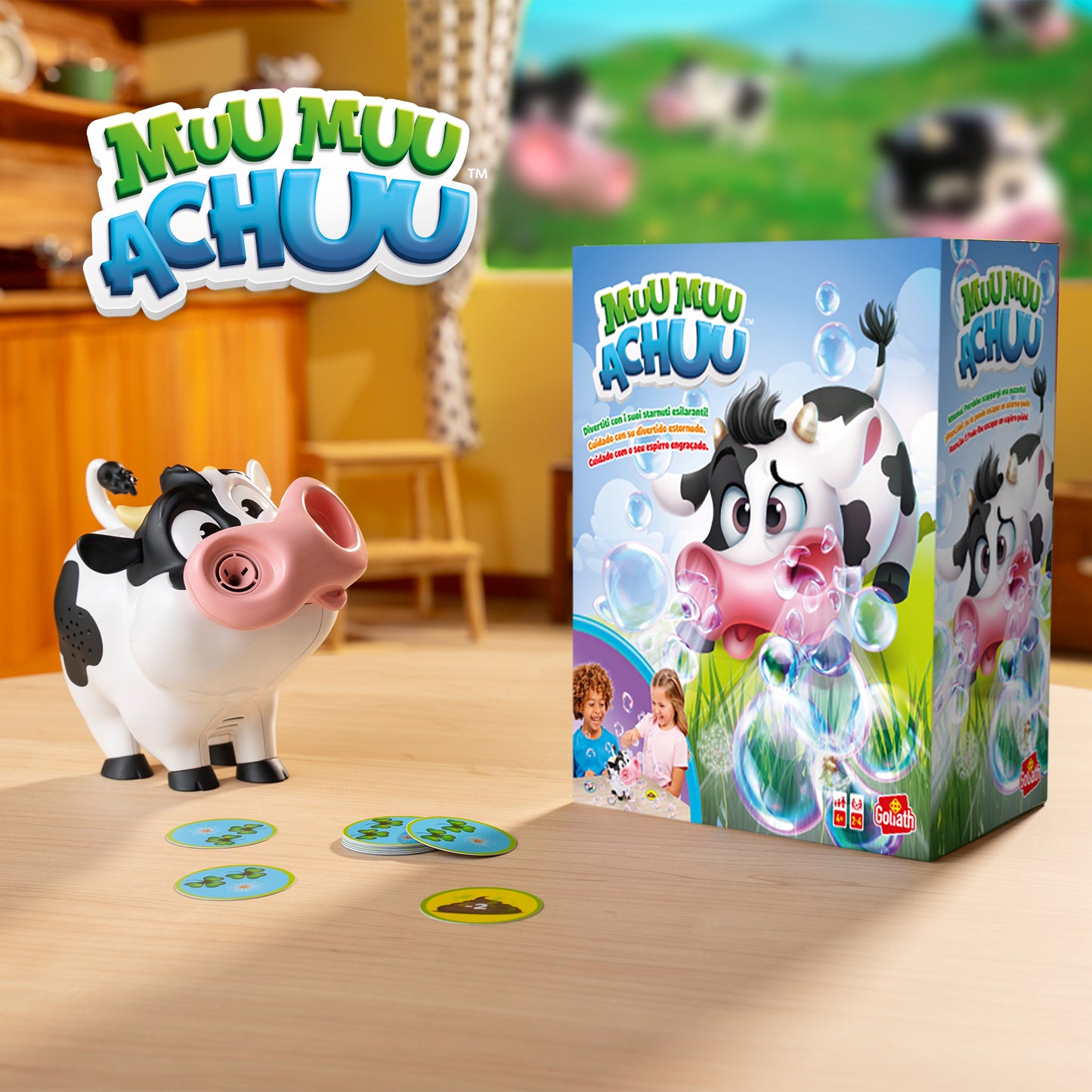 Muu Muu Achuu juego de mesa infantil +4 años marca Goliath