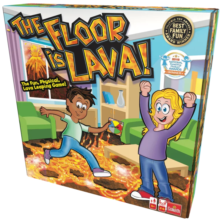 Floor is lava juego lava juego de mesa infantil +5 años marca Goliath