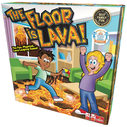 Floor is lava juego lava juego de mesa infantil +5 años marca Goliath