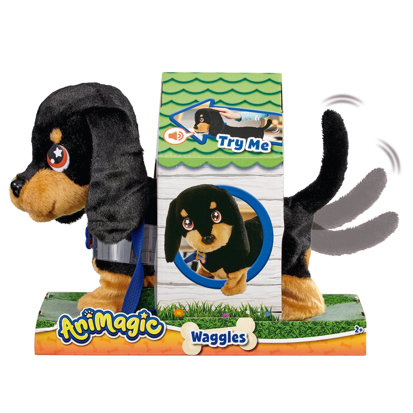 Waggles, Mi Perrito Salchicha juego infantil peluche interactivo +3 años