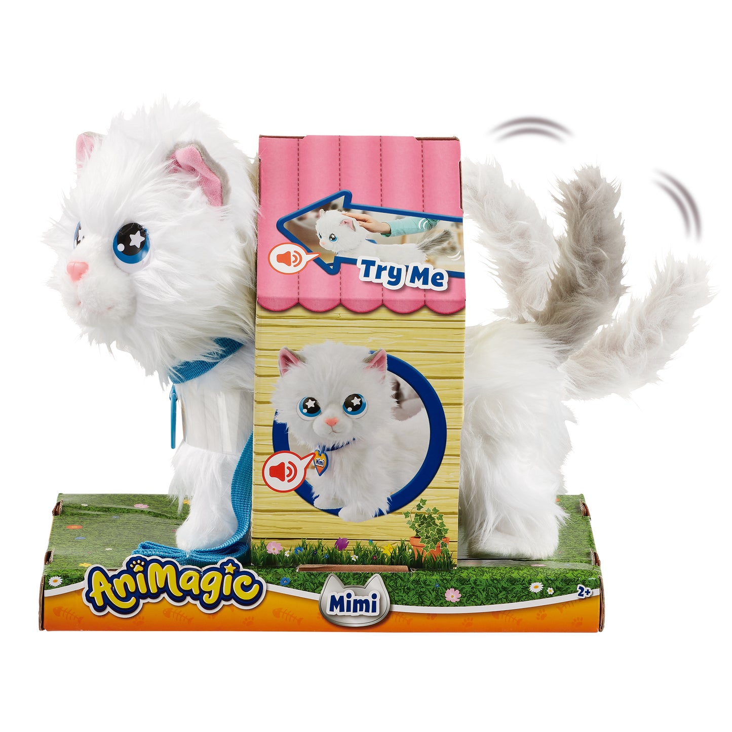 Gatita mimosa peluche mini mimitos peluche interactivo +2 años marca Goliath