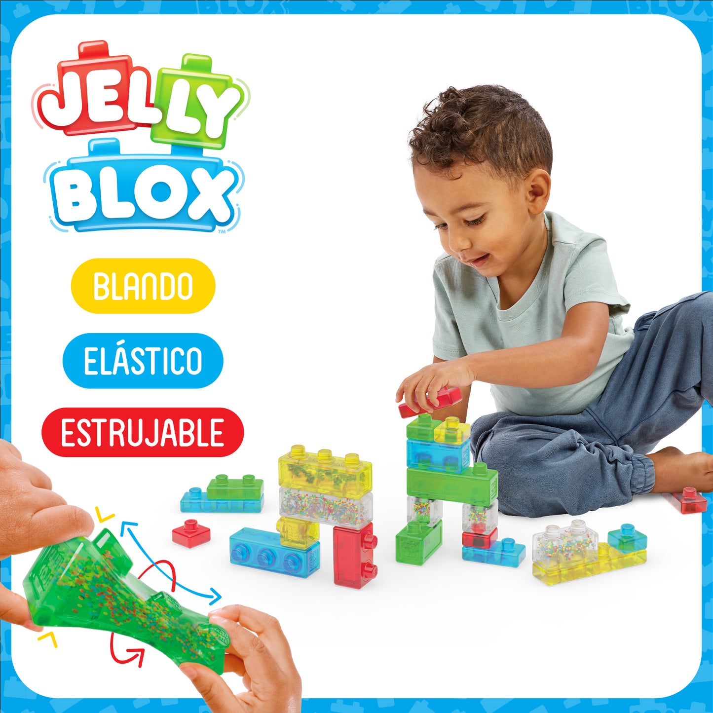 Jelly Blox – Creative KIT juego interactivo contruccion sensorial +2 años marca Goliath