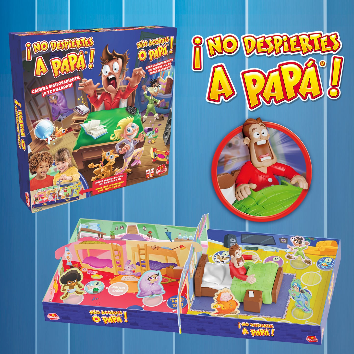 No despiertes a Papá juego de mesa infantil +4 años marca Goliath