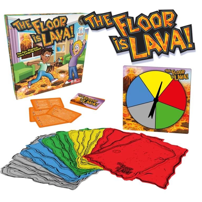 Floor is lava juego lava juego de mesa infantil +5 años marca Goliath