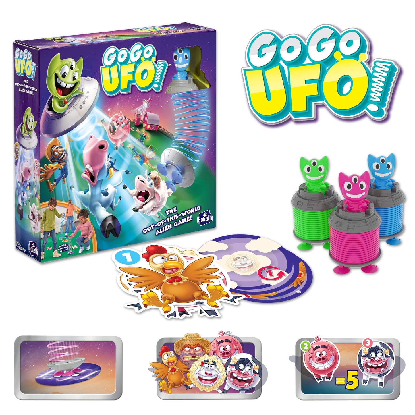 Go Go UFO juego de mesa +6 años infantil marca Goliath