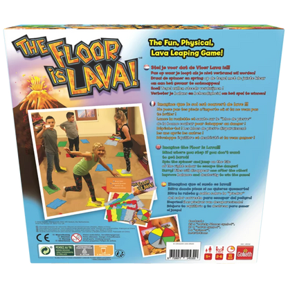 Floor is lava juego lava juego de mesa infantil +5 años marca Goliath