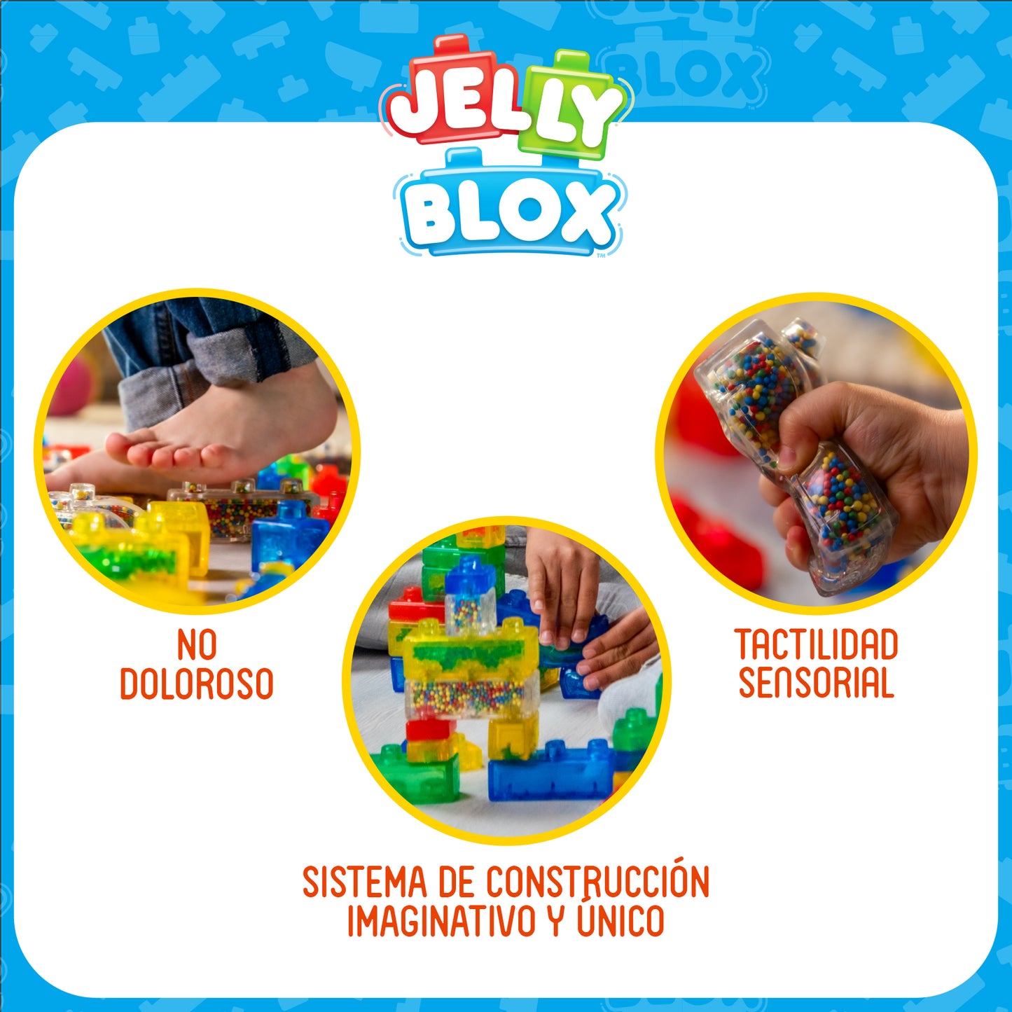 Jelly Blox – Creative KIT juego interactivo contruccion sensorial +2 años marca Goliath