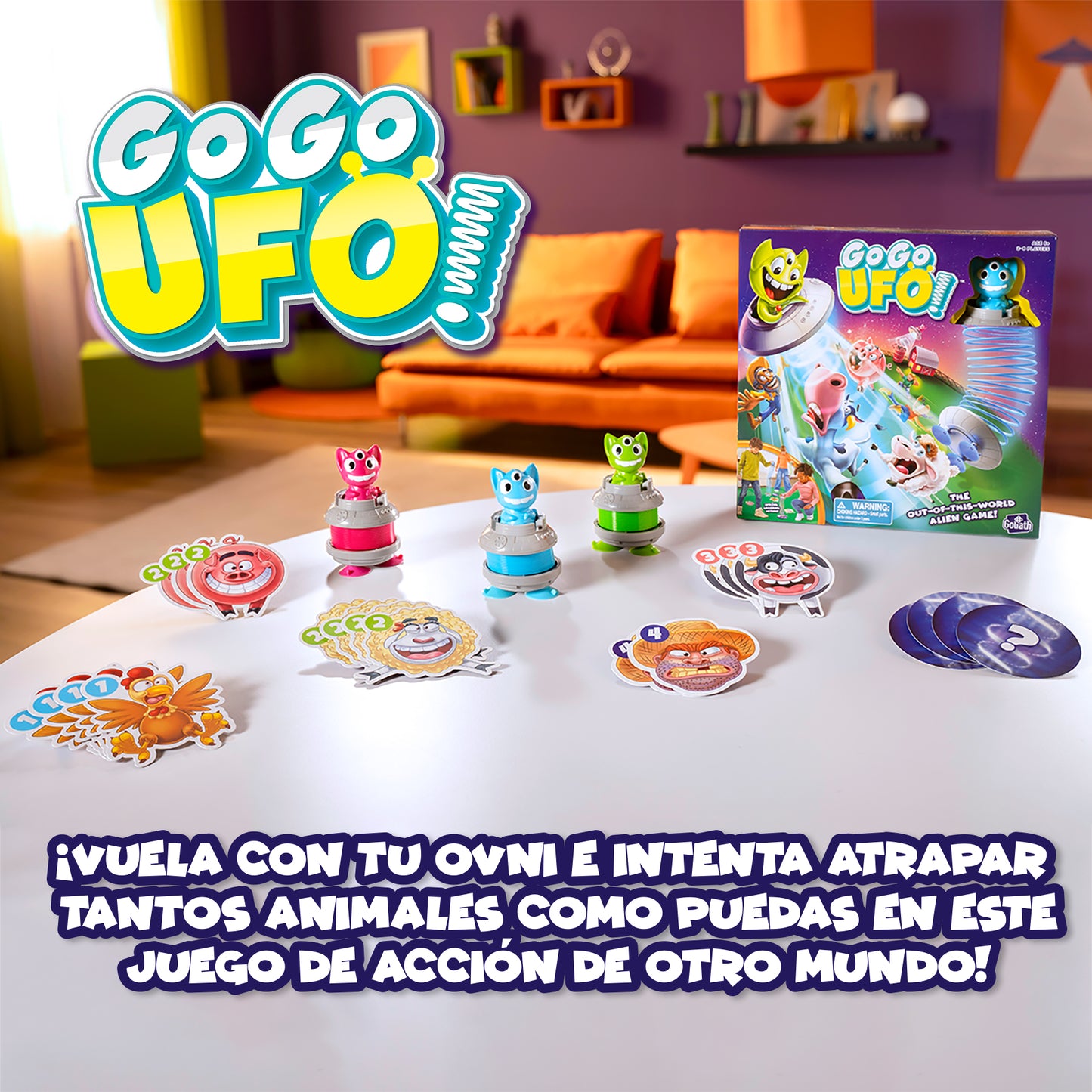 Go Go UFO juego de mesa +6 años infantil marca Goliath