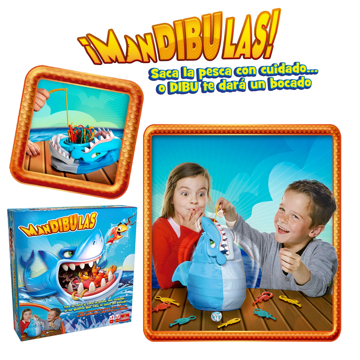 Mandibulas juego de mesa infantil +4 años  marca Goliath