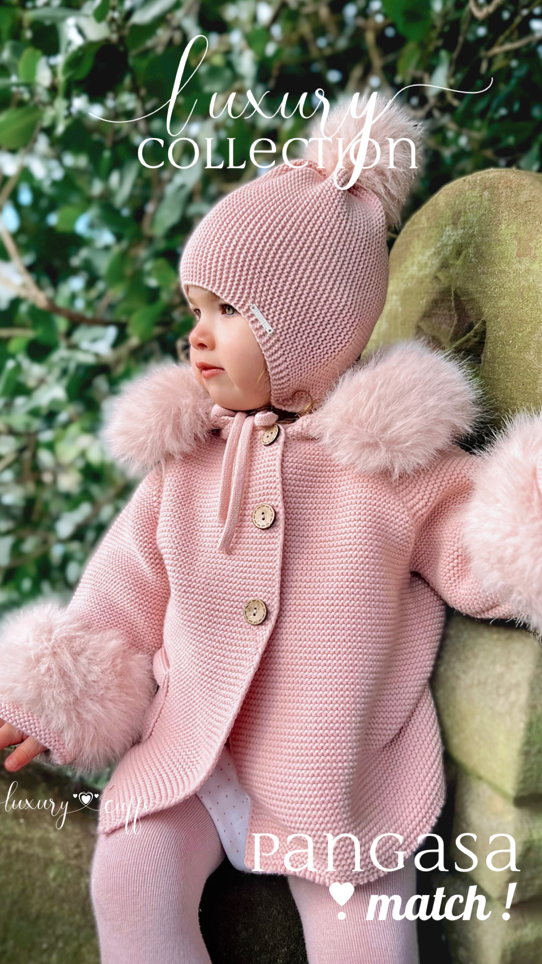 Trenka Luxury Rosa Empolvado Pangasa Baby 🌸 Elegancia y ternura para tu peque