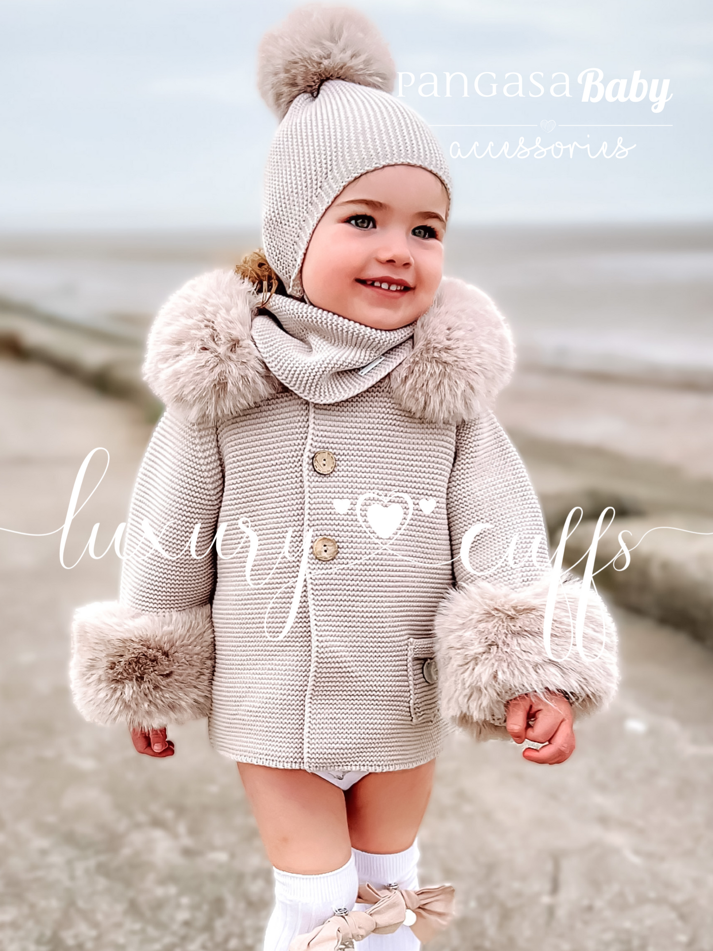 Trenka Luxury Pelo Camel Pangasa Baby 🤎 Abrigo suave y elegante para bebé