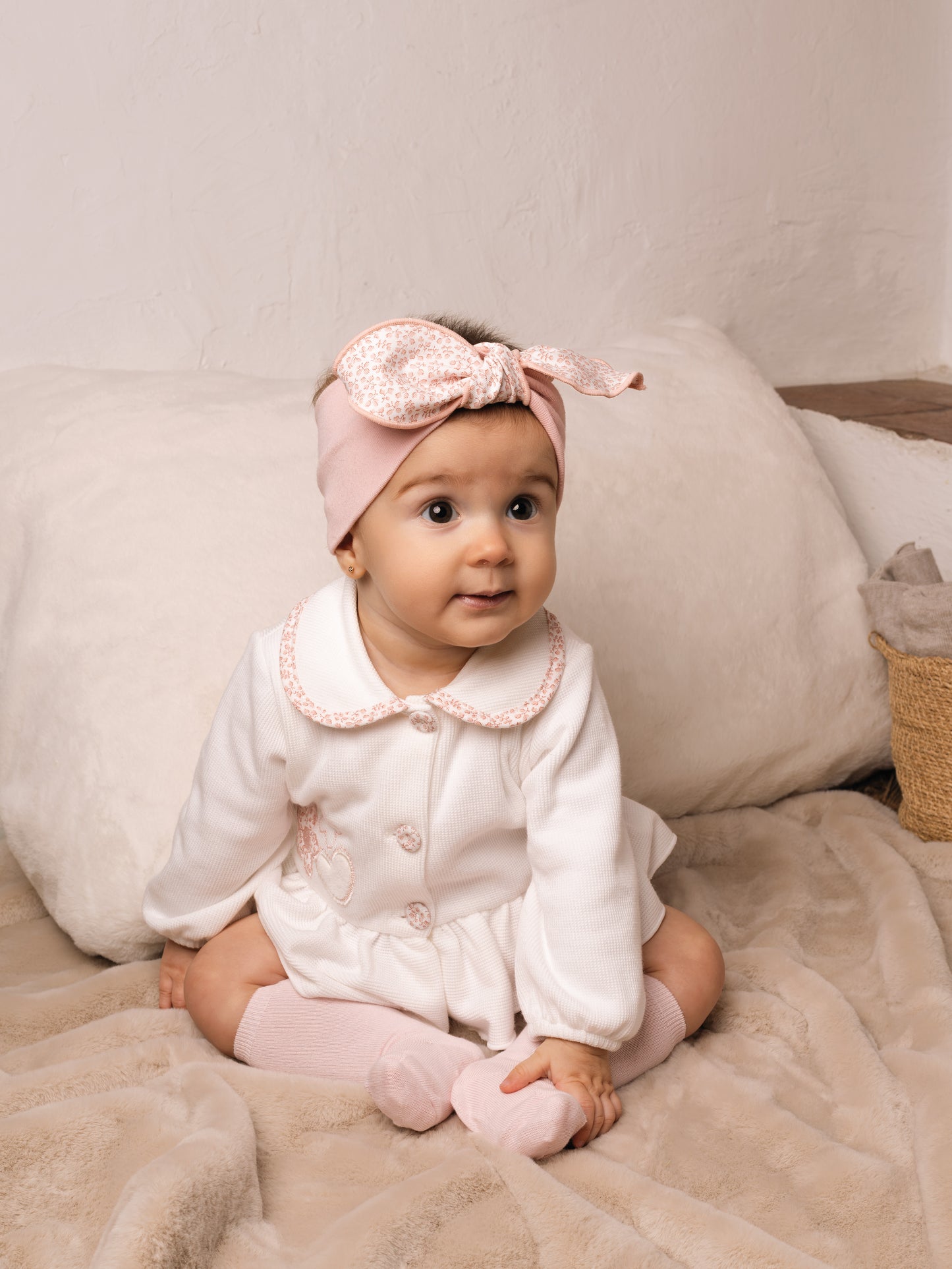 Conjunto Pololo Familia Laza Nude para Niña | 1 a 36 Meses