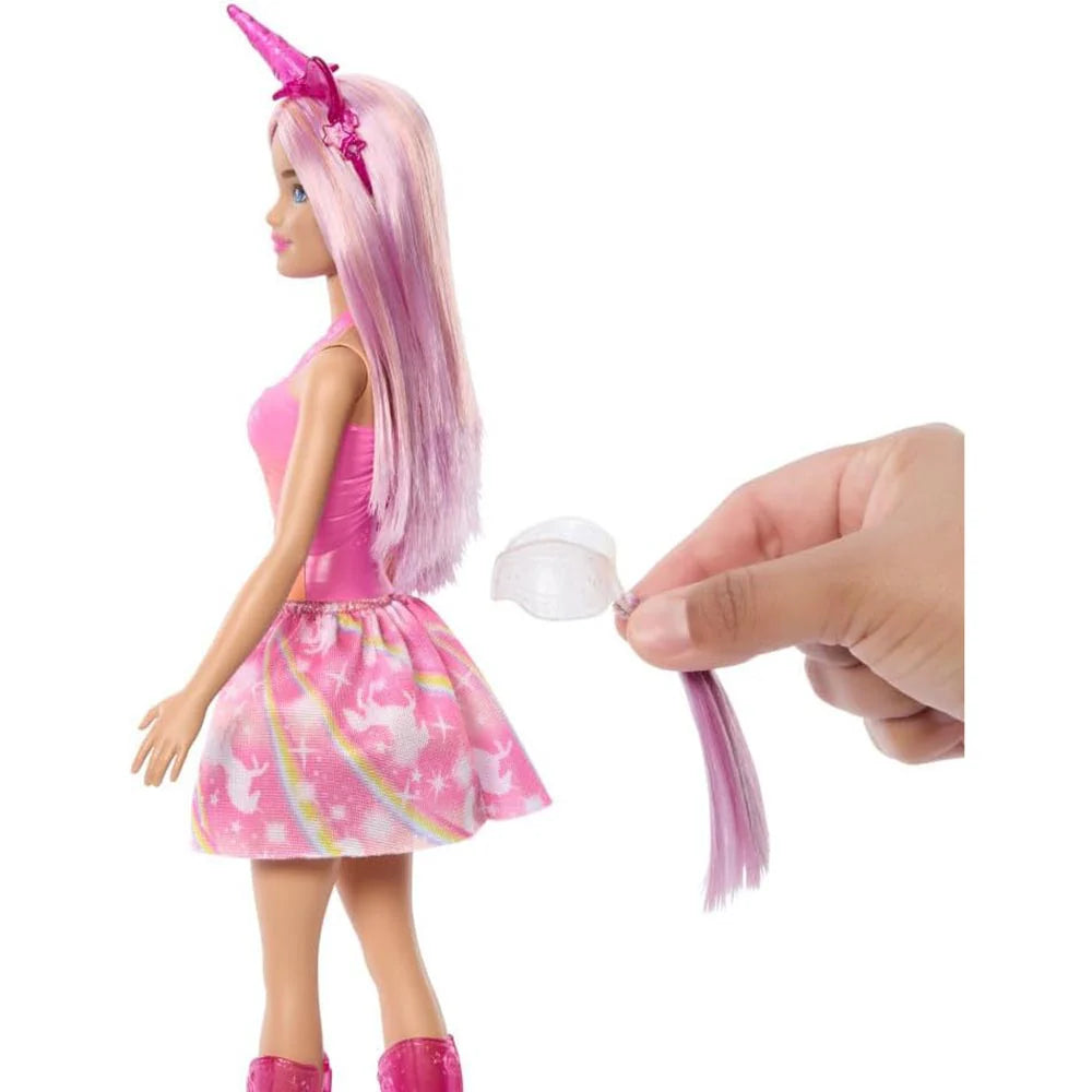 BARBIE FANTASIA UNICORNIO FALDA DE ENSUEÑO ROSA