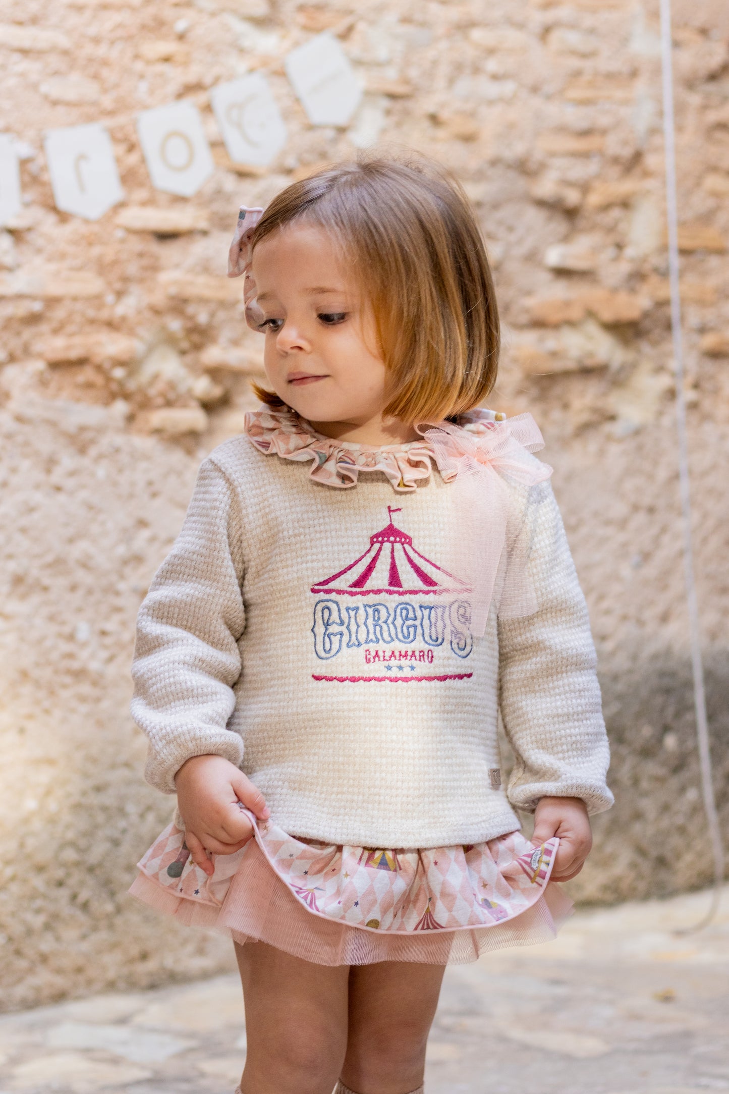 Conjunto Pololo Mistral niña con volante – Calamaro (1-36 meses)