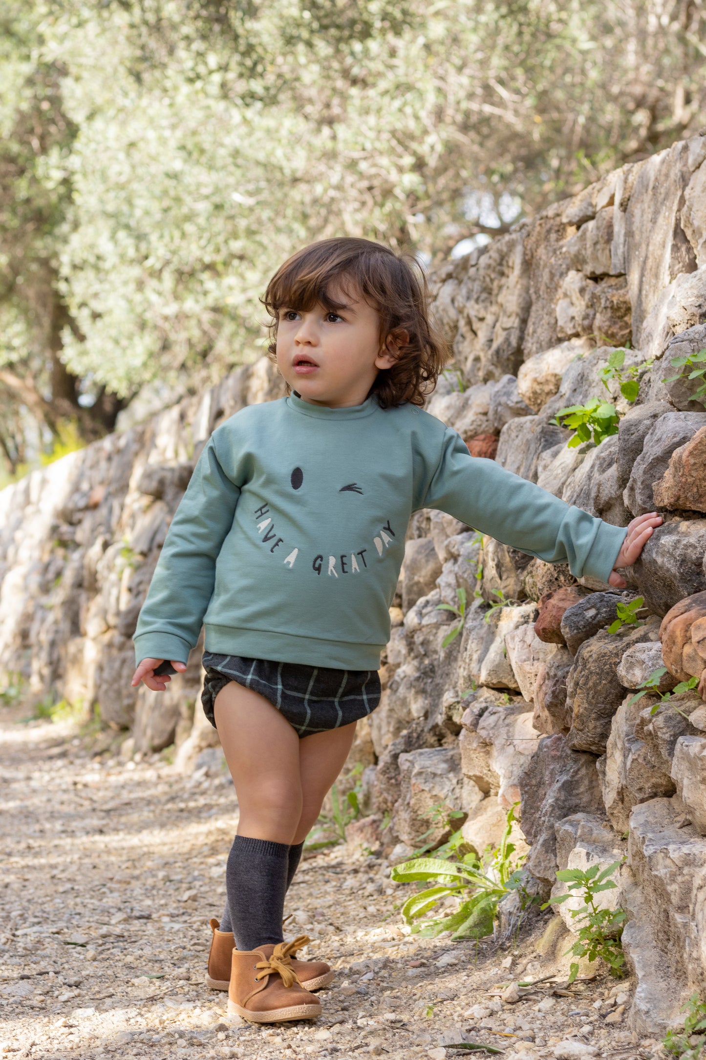 Conjunto Pololo Zonda niño Calamaro | Sudadera con dibujo | 96% algodón | 1-36 meses