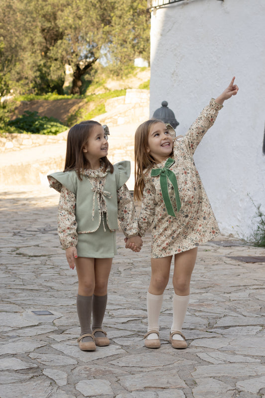 Chaleco Reversible Excellentt Bise Niña 3-6 Años | Calamaro 100% Algodón
