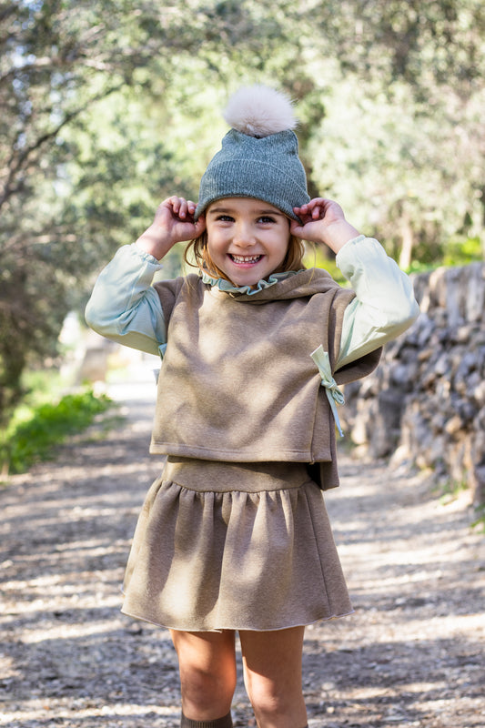 Conjunto Sport Simún niña 3-6 años Calamaro con falda | 100% algodón