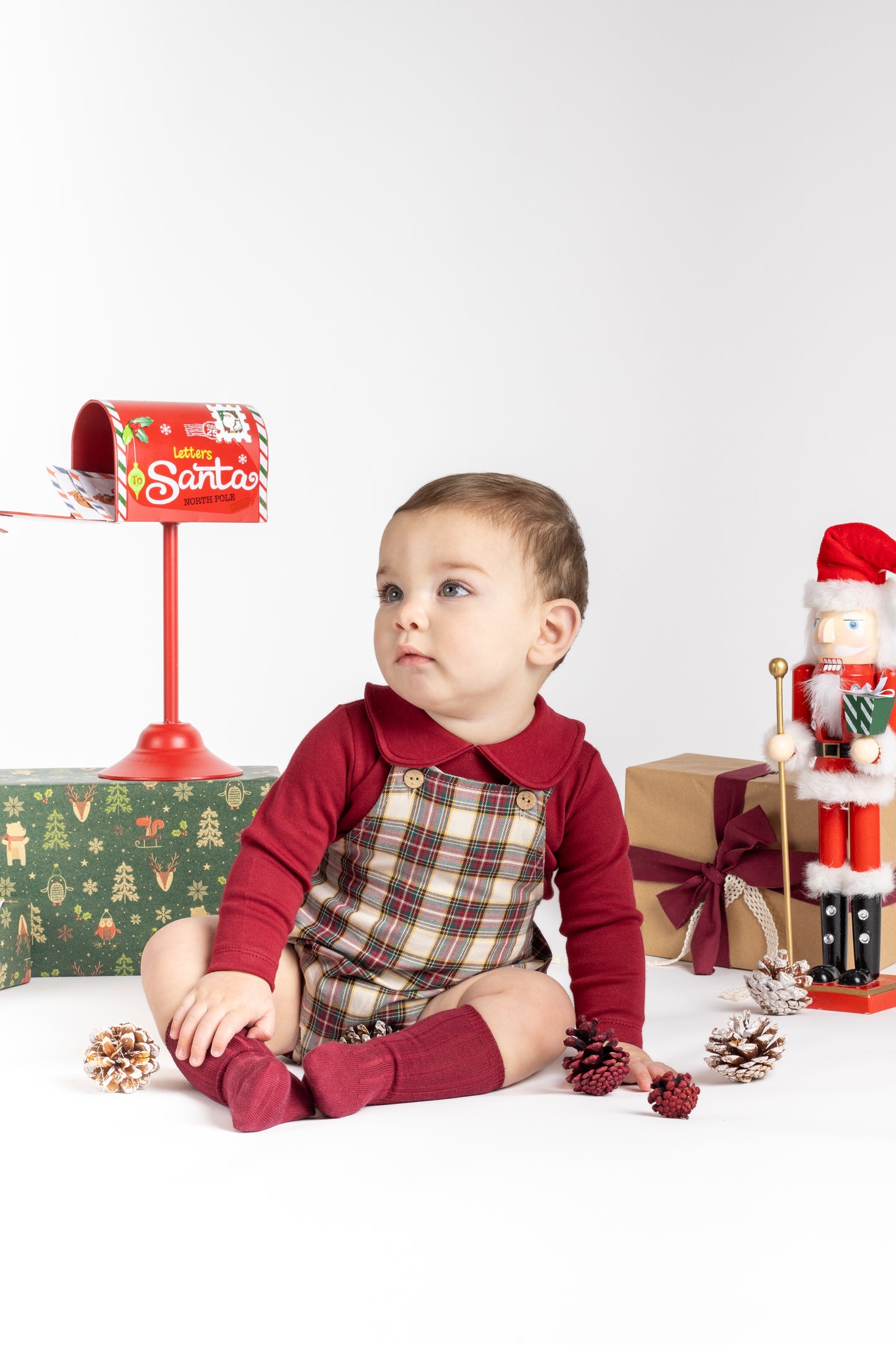 Peto Boreas Calamaro bebé 1-24 meses | Navidad 2025/2026 | 100% algodón