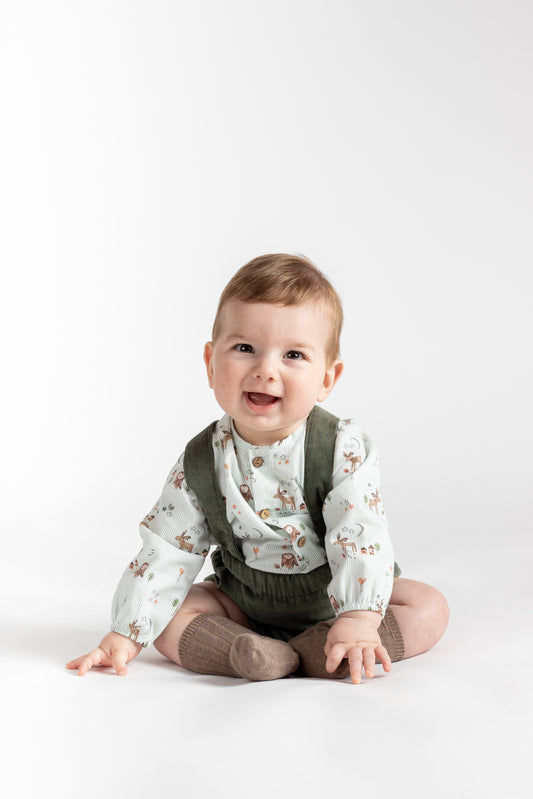 Conjunto Pololo Simún bebé niño Calamaro 100% algodón (1-36 meses)
