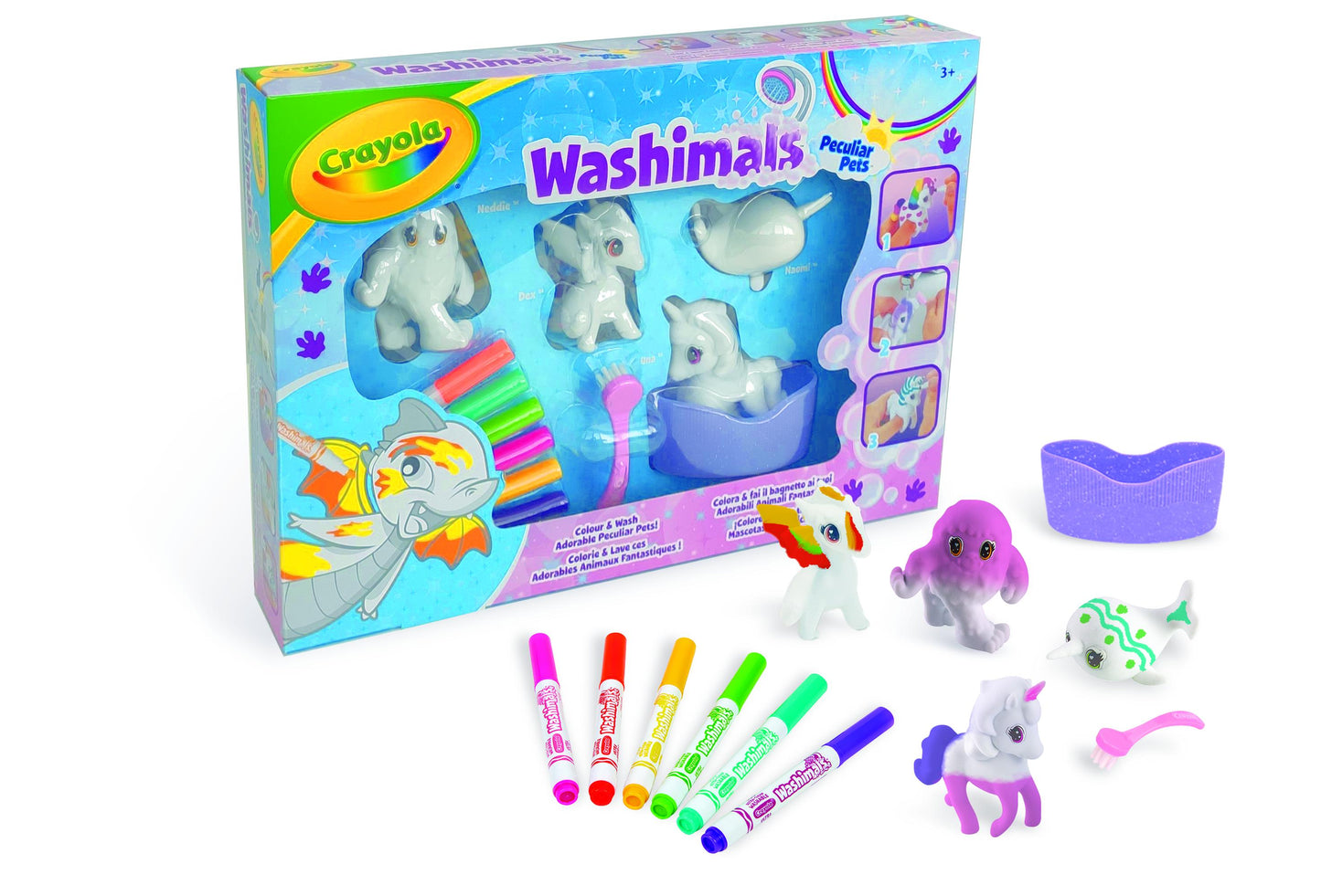 Set Crayola Washimals "Animalitos Fantásticos" - ¡Colorea, Lava y Redecora!