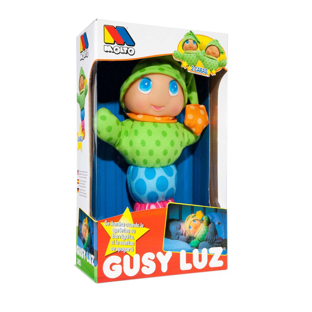 Gusy Luz 2 Caras Peluche con Luz y Sonido para Dormir Molto 385