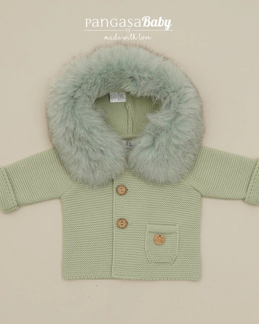 Trenka Luxury Verde Hoja Pangasa Baby 🍃 Abrigo con estilo natural para tu peque