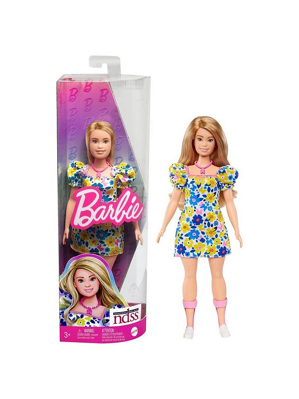 Barbie Fashionista Vestido Flores Muñeca síndrome de Down+3