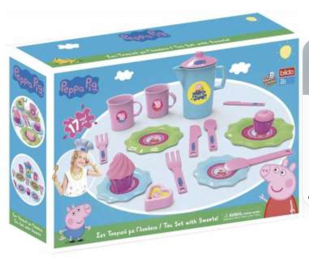 SET DE TE Y CAKE PEPPA PIG