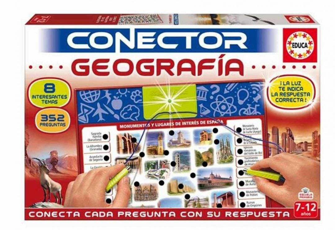 CONECTOR GEOGRAFIA Educa - Geografía Juego Connector para Niños (17204)