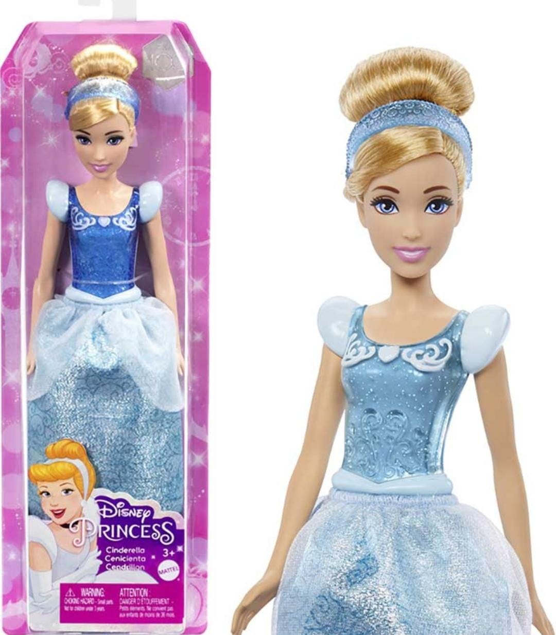 Mattel Disney Princesa Cenicienta Muñeca princesa película La Cenicienta, juguete +3 años