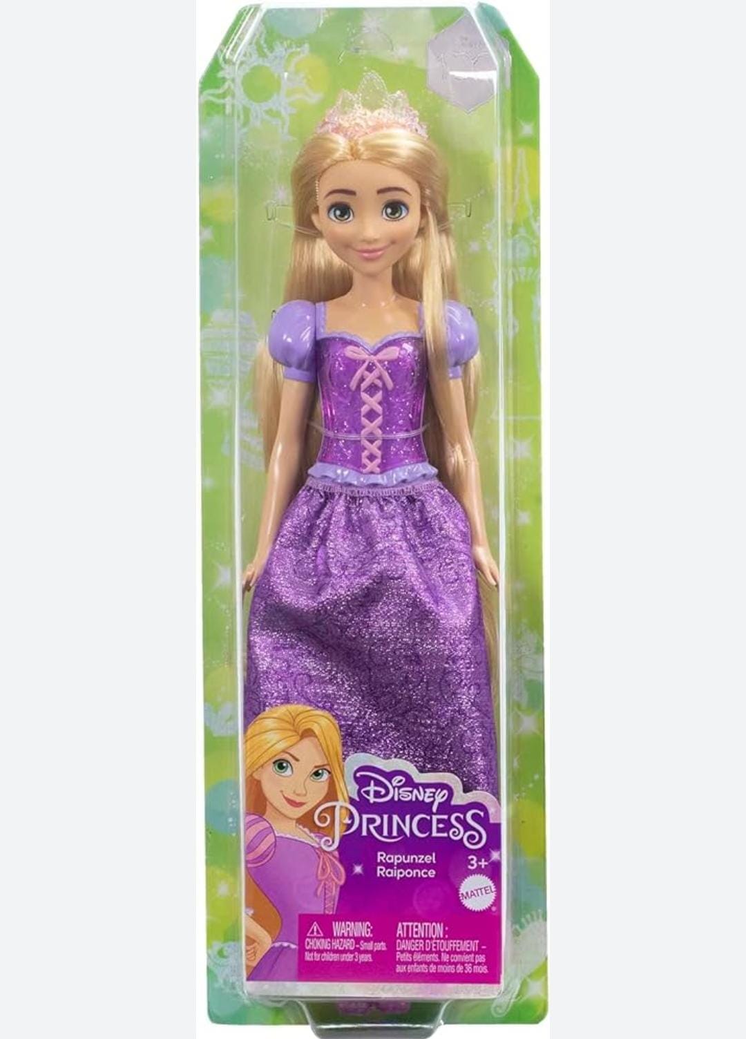 Mattel Disney Princess Rapunzel Muñeca princesa película Enredados, juguete +3 años