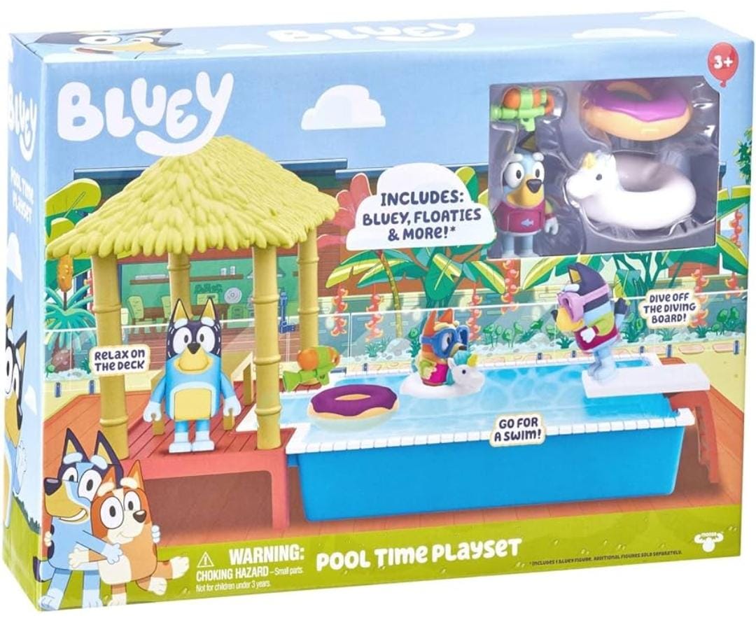 PISCINA BLUEY playset pool juguete