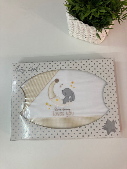 Juego cuna luna beige