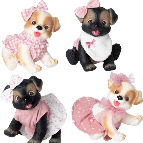 BEBE PERRITO 23CM  ROSA TOYS