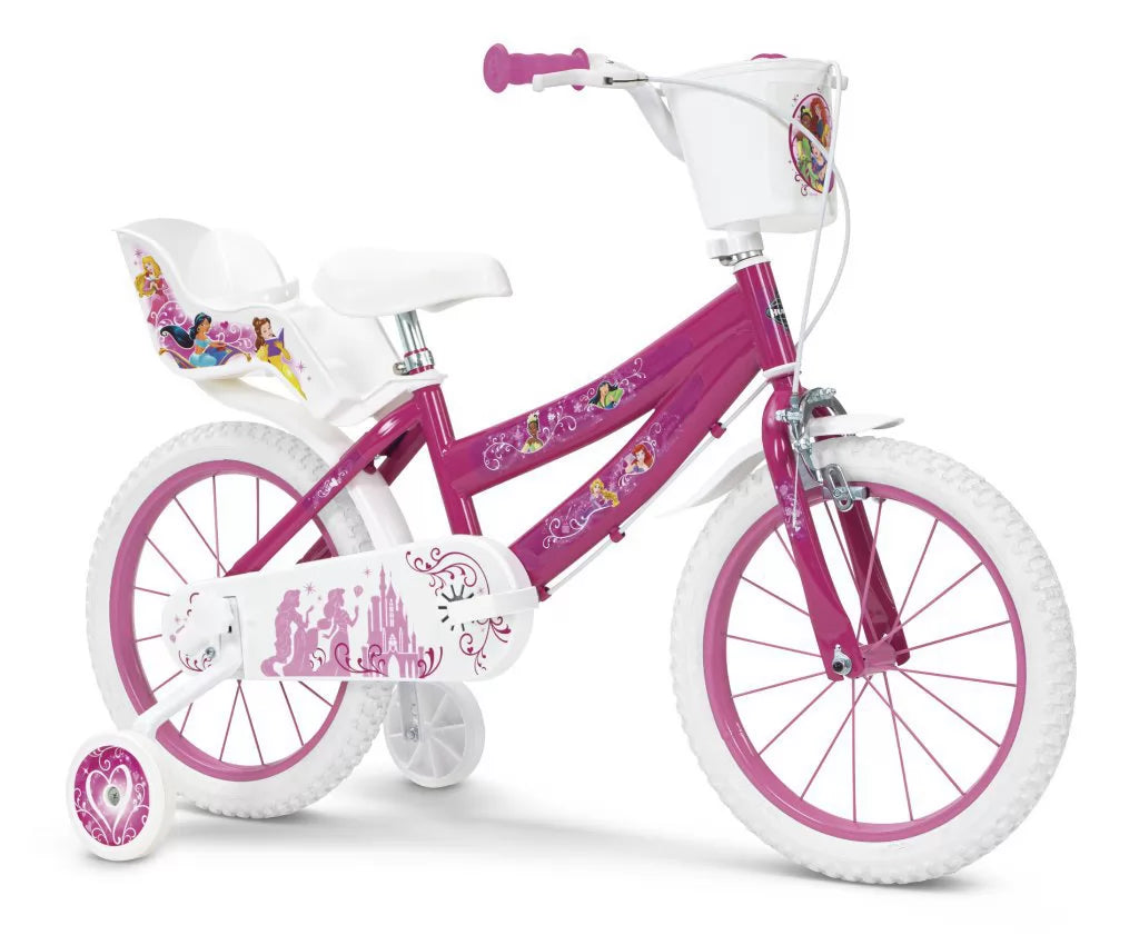 Bicicleta 16 pulgadas princesas para niños +5 años TOIMSA