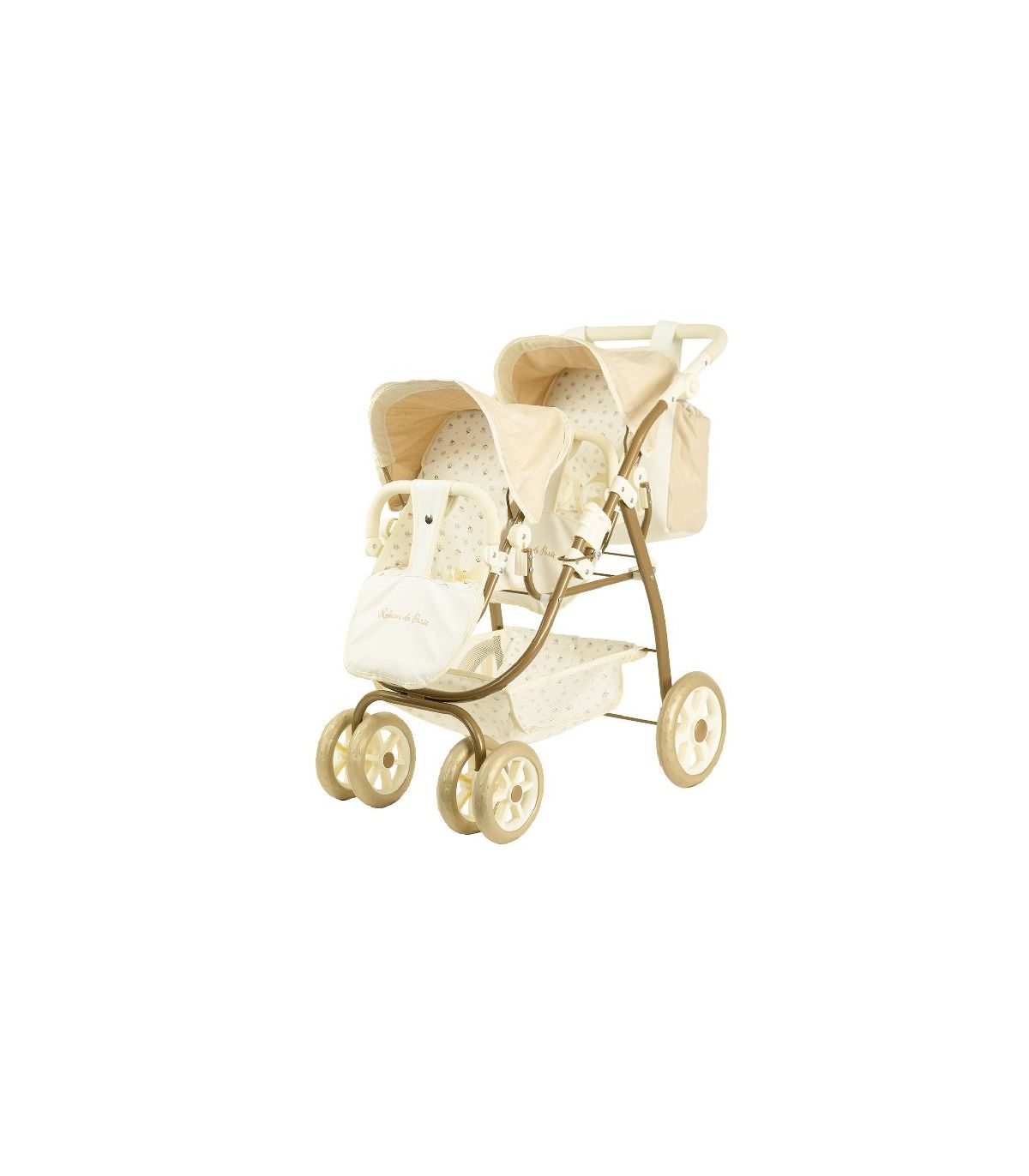Coche Gemelar Reborn De Paris para Muñecas 45x70x73 cm | Muñecas Arias