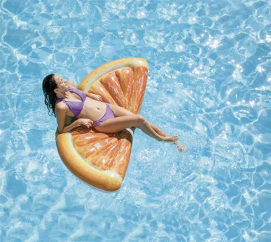 Colchoneta Hinchable naranja diseño realista  intex