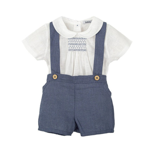 Conjunto Bebé Tirantes Claror Babidu 1-36 Meses | Camisa Cuello Bebé + Pantalón Tirantes
