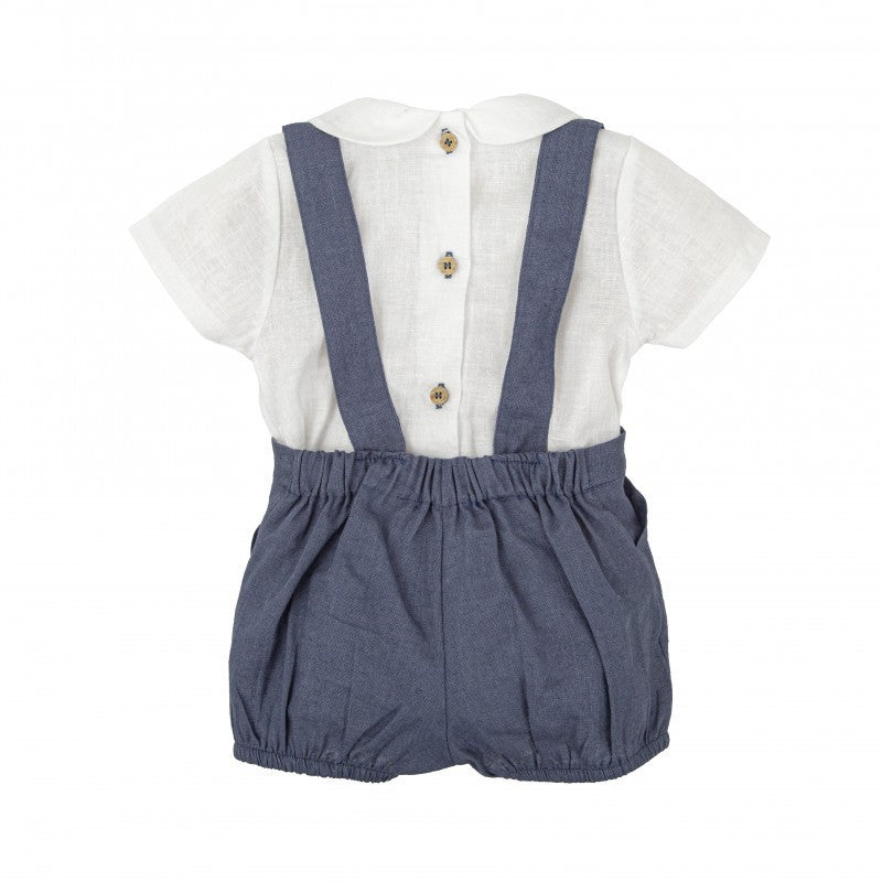 Conjunto Bebé Tirantes Claror Babidu 1-36 Meses | Camisa Cuello Bebé + Pantalón Tirantes