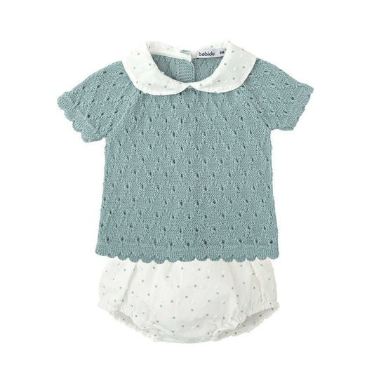 Conjunto ranita bebe punto esperanza babidu