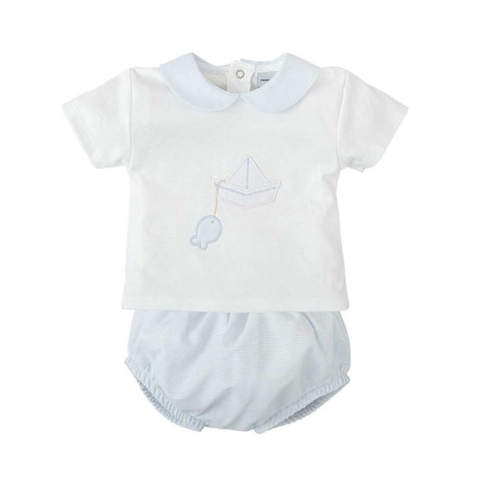 CONJUNTO RANITA + CAMISETA CUELLO BEBE LIBERTAD