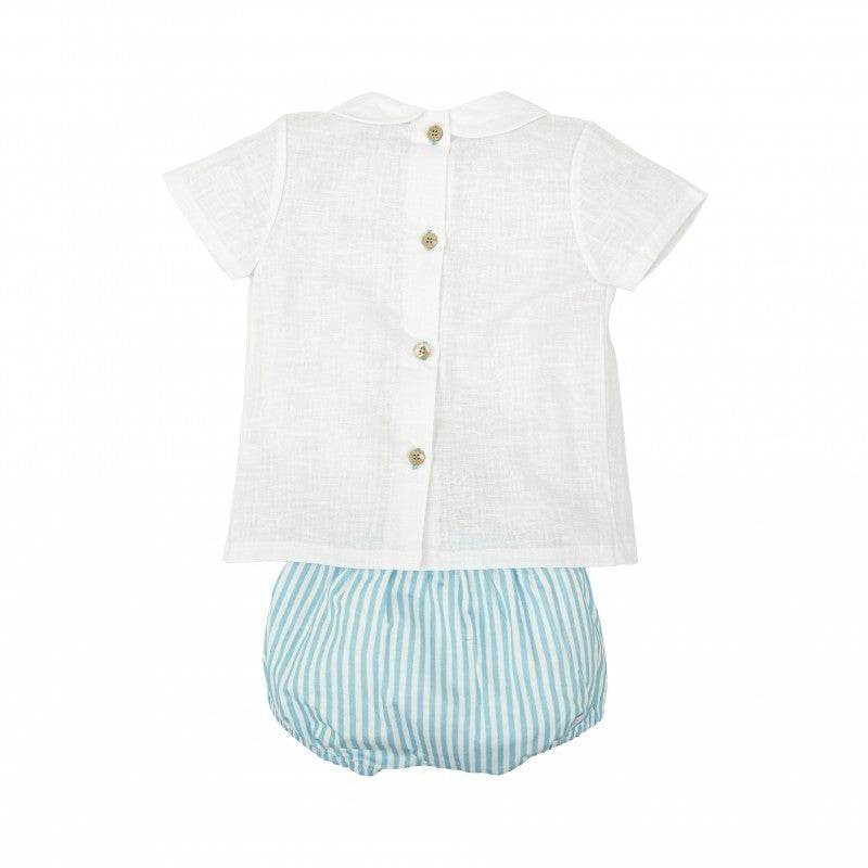 Conjunto ranita nido de abeja niño Familia Melodía Babidu 1-36 meses