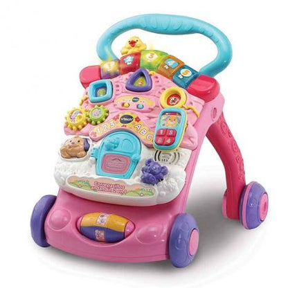 VTech Correpasillos Andandín 2 en 1 ROSA: Diversión y Aprendizaje para los Primeros Pasos